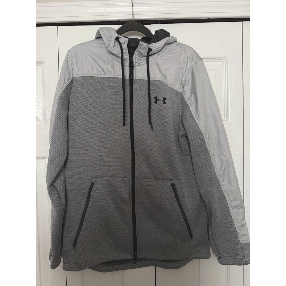 Under Armour Mens Unstoppable ColdGear Swacket Jacket Full Zip Grey Size SM